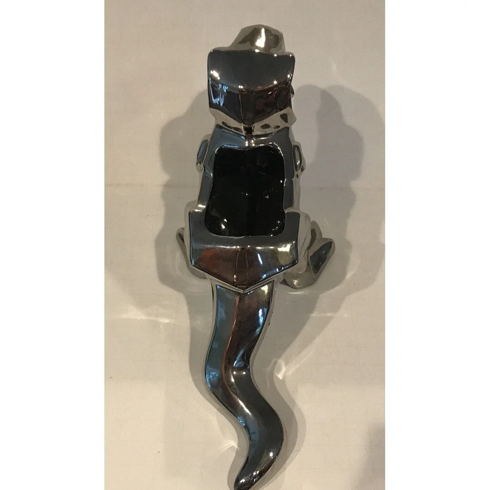 Chrome Dinosaur Trex‎ Tyrannosaurus Rex Planter Pot